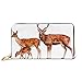 Produktbild JHGFG Mode Handtasche Reißverschluss Brieftasche Spotted Deer Familie Weiblich Männlich Fawn Telefon Kupplung Geldbörse Abendkupplung Blocking Leder Brieftasche Multi Card Organizer