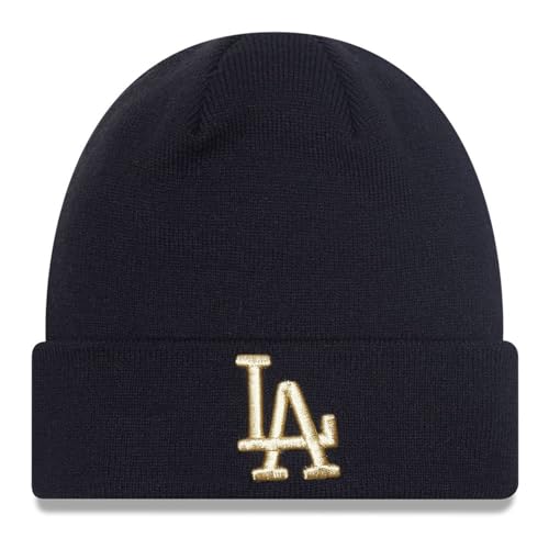 New Era MLB Metallic Beanie bonnet homme noir casquette hiver baseball
