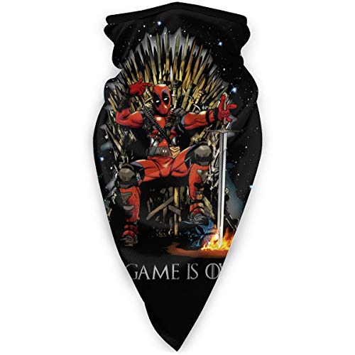 Ssxvjaioervrf Deadpool Game Thrones Unisex Sports Mask Outdoor Scarf Neck Warmer Bandana Balaclava One Size