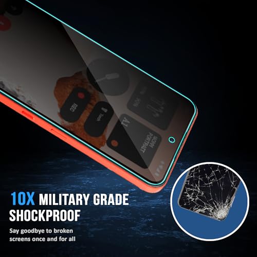 Image of ArmourPro Anti-Spy Privacy Tempered Glass for Nothing CMF Phone (2) Pro - Anti Peeping Screen Protector, Edge to Edge Full Coverage, 9H Hardness, Easy Installation Kit | Pack of 2
