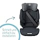Maxi-Cosi Kore i-Size Kindersitz, 3,5–12 Jahre, 100–150 cm, ISOFIX Kindersitz, Verstellbare Höhe/Breite, Side Protection System Plus, Schnelles & Einfaches Anschnallen, Authentic Graphite