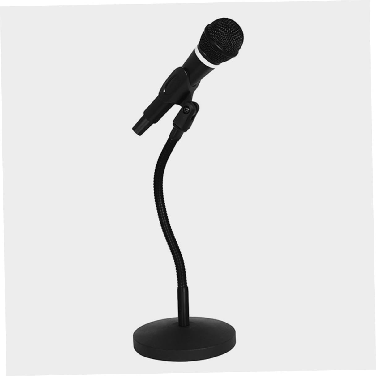 BESPORTBLE Soporte de Micrófono de Mesa Ajustable con Base Metálica Pesada y Diseño Estable para Uso Casa y Actuaciones