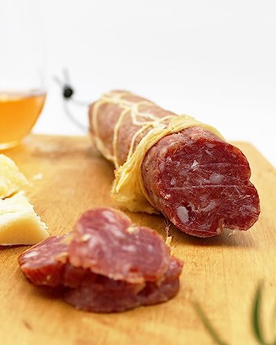 Fortuna's Parmigiano Salami - Nitrate & Gluten Free, All-Natural Pork, Dry-Cured, Made in USA with...