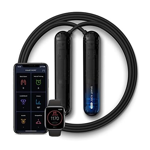 Tangram Factory Smart Rope Pure - Corde à Sauter Qui communique avec Votre Smartphone  