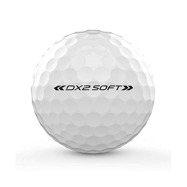 Wilson Staff Herren Golfbälle, 12er Pack, Anfänger, 29er Kompression, Dx2 SOFT, Weiß, WGWP40400