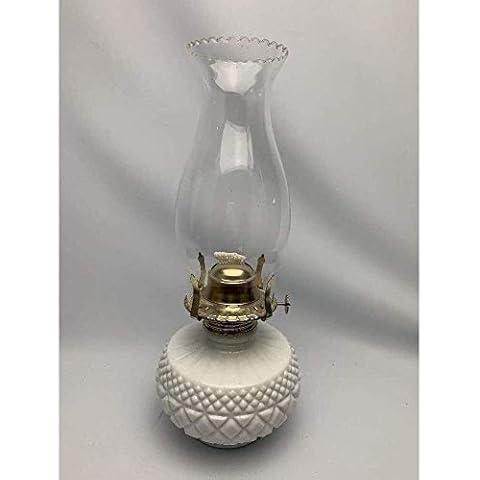 Raelf Oil Light Classic Retro Kerosene Lamp Lantern Glass Oil Lamp Bedroom Lamp Antique Table Lighting Fixture Family Home Indoor Decorative Lights Gas Lamp (Color : White) (Color : C) Cover
