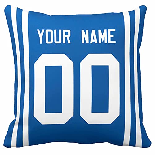 Image of ANTKING Throw Pillow 2 Pack with Custom Name and Number Personalized Gift for Men Women Boys