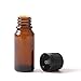 Amber Glass Boston Round Bottle (With White Tamper Evident Cap & Dropper) (198) 10ml
