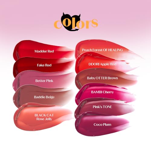 Image of ETUDE Over Growy Lip Stain Tint, Better Pink, 0.1 oz (3 g), Lipstick, Glossy Finish, Highly Moisturizing, Melotint, Plush, Glossy, Volume, Vegan Certified