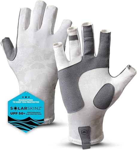 Tough Outdoors UV Fishing Gloves - Fingerless Grip...