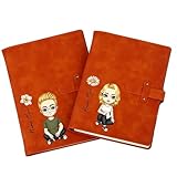 Dinikally Cubierta para cuaderno de bocetos tamaño A5 con nombre y personaje