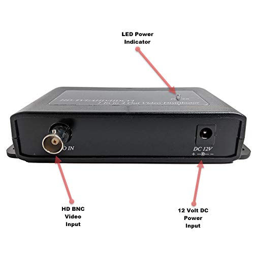 Cctv Camera Pros Vds-104Hd Hd Cctv Video Distribution Box | 1 To 4 Bnc Security Camera Splitter | Ahd Hd-Tvi Hdcvi | Surveillance Dvr Loop Out | Rg59 / Rg6 Coaxial Cable Transmission #TOP2