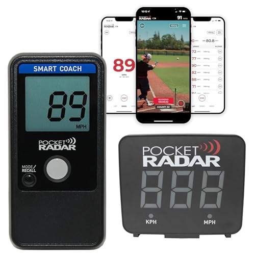 Pocket Radar Smart Coach Speed Gun for Baseball, Softball, Cricket and Smart Display Accessory for Smart Coach Radar
