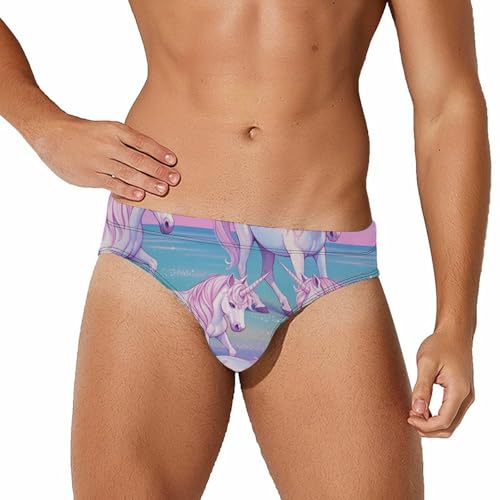 Men's Low Rise Swim Beach Briefs Bulge Underwear Trunks