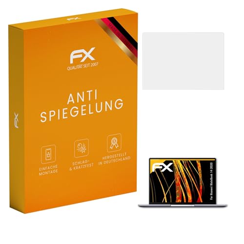 atFoliX Folia ochronna kompatybilny z Huawei MateBook 14 2020 Folia ochronna na ekran, antyrefleksyjne i amortyzujace FX Folia (2X)