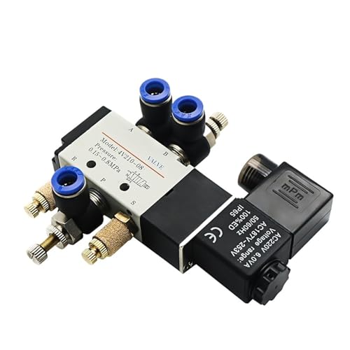 Électrovanne 4V210-08 robuste pour distribution d'air et gaz 24V