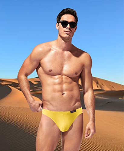 Avidlove Mens Bikini Briefs Underwear Low Rise 4 Pack Sexy Micromodal Thongs For Men Plus Size #TOP2