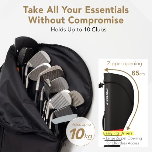 image for PYKES PEAK Golf Club Case | Sunday Golf Bag | Foldable Design for 47�