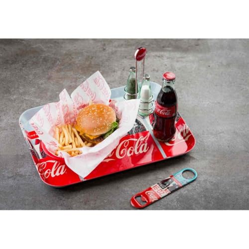 Plateau Coca-Cola Tablecraft CC389 de service rectangulaire en métal