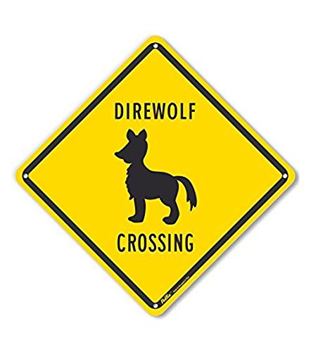 Panneau en aluminium Direwolf Crossing évite les intrusions sur votre terrain privé