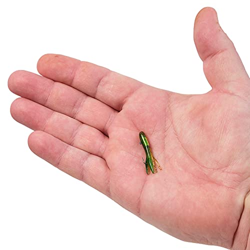 Berkley Powerbait Pre-Rigged Atomic Tubes Fishing Soft Bait, Perch, 1/64 Oz #TOP2