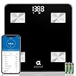 arboleaf Körperfettwaage Personenwaage digital mit APP bis 180KG, Bluetooth Waage für Körperfett, BMI, Gewicht, Pulsschlag, Muskelmasse, Wasser, Protein, Skelettmuskel, BMR, usw.