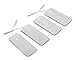 Price comparison product image PALS Platinum 50x90mm rectangular electrodes (1 pk of 4 superior quality, long-lasting, smooth electrode pads)