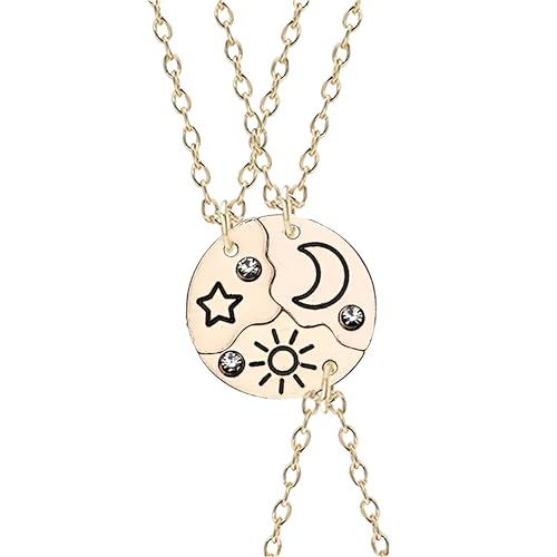 Pendentif puzzle 2/3/4/5 pièces en argent, cadeau d'amitié idéal