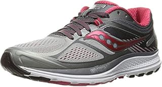 Saucony Women’s Guide 10 Running Shoes, Multicolour (Silver/Berry), 8 UK