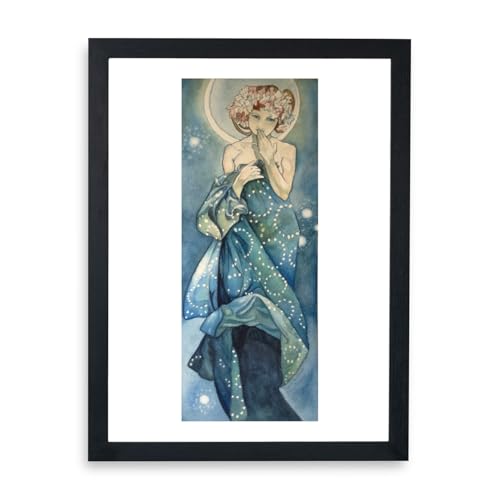 Affiche Alphonse Mucha Der Mond 1902 encadrée grand format d'art