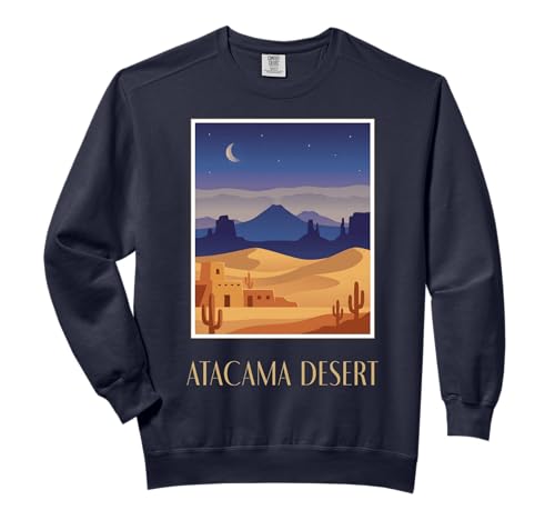 Atacama Desert Chile Retro Landscape Travel Design Comfort Colors Adult Sweatshirt