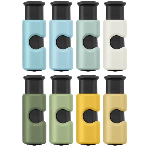 Mr. Pen- Squeeze and Lock Bread Bag Clips, 2.4 Inch, 8 Pack, Multicolor Squeeze Lock Clips, Reusable Bag Closures for Bread, Snacks, Coffee, Food Storage, Fits Thick and Thin Bags