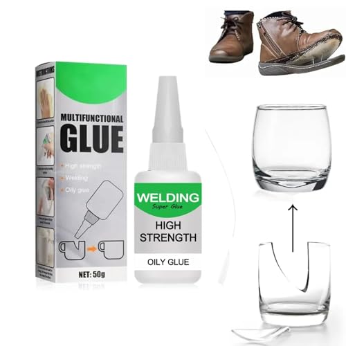 Welding High Strength Oily Glue, Multifunctional Oily Welding Super Strong Bonding Magic Glue Adhesive Strong & Fast Waterproof Super Glue for Metal, Wood, Ceramic, Leather, Glass, Metal, Plastic (1)