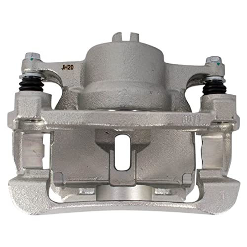 Image of TRQ Front and Rear Brake Caliper Set Caliper Brackets Compatible with 14 Nissan Rogue 15-16 Rogue US Built Models 17-18 SV US Built Models 17-18 SL