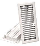 Imperial Manufacturing RG0247 4-Inch by 10-Inch Floor Register, White