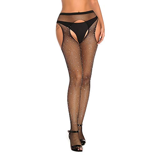 Image of Women's Hollow Out Sheer Sexy Pantyhose High Waisted Slimming Shaping Silk Tights