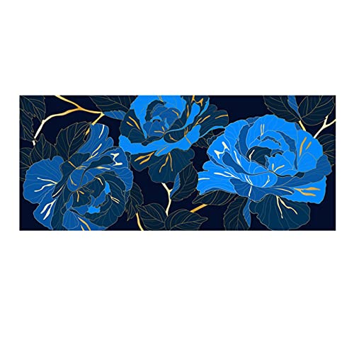 Affiches et impressions sur toile bleu doré pour sublimer le mur du salon