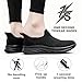 Imagen de Dhinash Zapatillas Casual para Hombre Sin Cordones Calzado Deportivo Calzados para Correr en Asfalto Zapatos de Tenis Zapatillas Deportivas Zapatos de Running Negro Talla 45