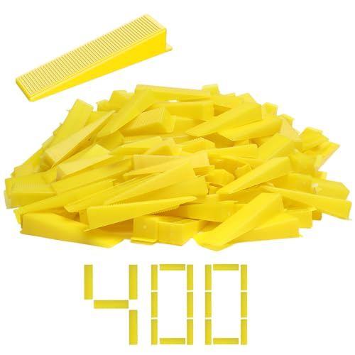 DGSL Tile Leveling System Tile Wedges 400PCS Reusable Tile Leveling Wedges for 1/8 1/16 1/32 Tile Spacers Tile Leveling Clips and Tile Leveler Installation
