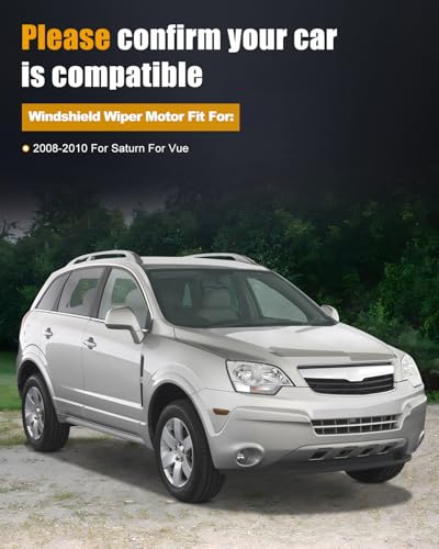 Image of ROADFAR Rear Windshield Wiper Motor Compatible For Saturn For Vue 2008-2010 | Fit For Saturn For Vue 2008-2010|OEM:25963804|96673001|6 Pins