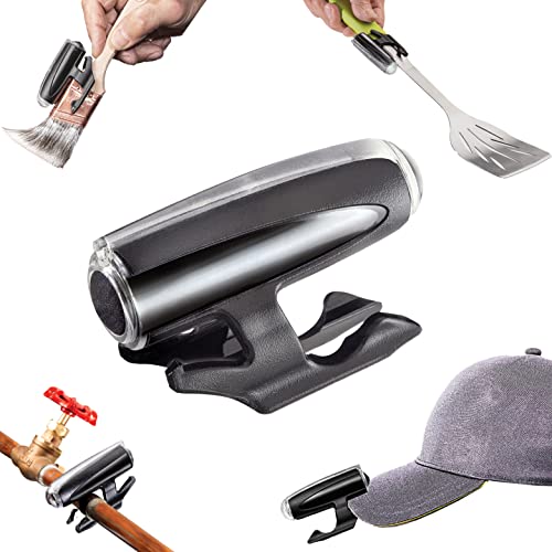 TipSee Light Co Handy-Lite Snap-On Hands Free LED Flashlight | 100 Lumen LED Clip On Flashlight for Use with First Aid Kit, Home Improvement, Car Visor, Hat Brim | IPX4 Water Resistant | AA Battery