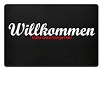 ✔︎ Lustige Fußball anti Stuttgart Fußmatte in Schwarz. SEHR HOCHWERTIGE VERARBEITUNG für deine Zuhause