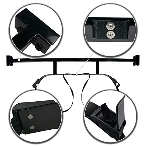 Nokins Adjustable Golf Bag Holder Bracket Attachment For Golf Cart Rear Seat Yamaha Ezgo Club Car. Electrophoresis Treatment And Black Powder Coating Double Anti-Rust.high Quality Nylon Webbing. #TOP4