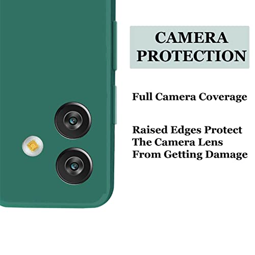 Image of A rtistque Liquid TPU Silicone Matte Shockproof Flexible with Camera Protection Soft Back Cover Case for Samsung Galaxy M13 5G - Green