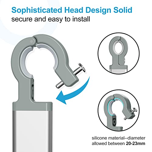 Thideewiz 3 Tier Hanging Shower Organizer, Rustproof Silver Shower Caddy Over Head With Built-In Soap Holder, Aluminum Rod And Stainless Steel Shelf #TOP5