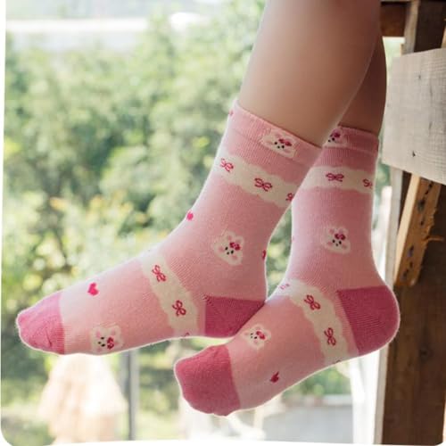5 Pairs girls socks, socks for girls, kids socks, Cute Pink Rabbit Socks autumn2