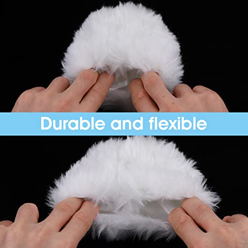 1 Pair Winter Wrist Cuff Warmers Faux Fur Wrist Cuffs Arm Leg Warmers Winter Boot Cuffs Warm Band Ring For Women3