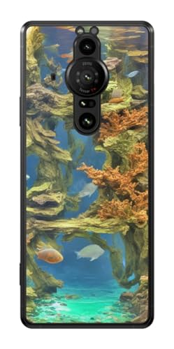 ClearView Sony Xperia PRO-I XQ-BE42�p �v�����g �w�� �ی� �t�B���� ���{�� AI�摜SS �A�N�A���E��2�iAquarium 2�j