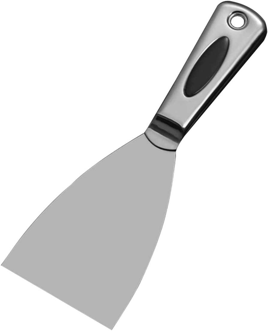 Putty Scrapers Knife,Putty Knife Stainless Steel Made Ergonomic Comfort Handle - Perfect for Drywall Spackle, Taping, Scraping Paint,3 inch (Size : 3 inch)