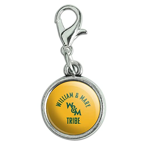 GRAPHICS & MORE College of William & Mary Tribe Antiqued Bracelet Pendant Zipper Pull Charm with Lobster Clasp